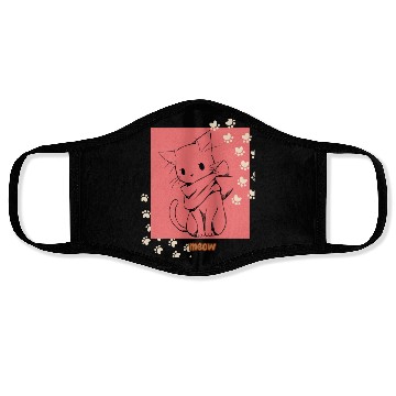 Discover meow cat for cat lover Face Masks