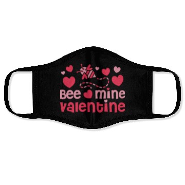 Discover Bee Mine Valentine Face Masks