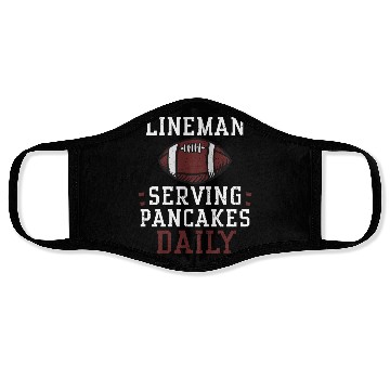 Discover Lineman Serving Pancakes Daily Face Masks