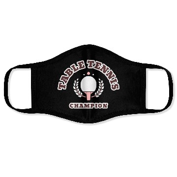 Discover Table Tennis Ping Pong Sports Champion Face Masks