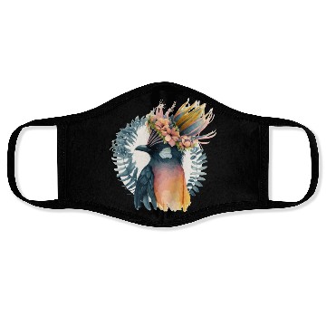 Discover Cute Bird Of Paradise Bird Flower Crown Pet Birds Face Masks