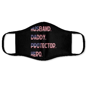 Discover Husband Daddy Protector Hero Face Masks