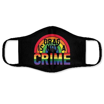 Discover Drag Is Not A Crime LGBT Gay Pride Month Funny Face Masks