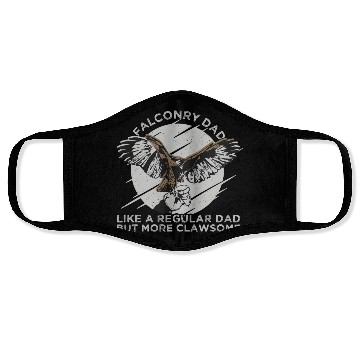 Discover Falconry Dad Eagle Flying Face Masks