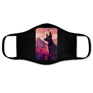 Discover Belgian Malinois Nature Face Masks