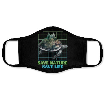 Discover Save Nature protected species Environment Face Masks