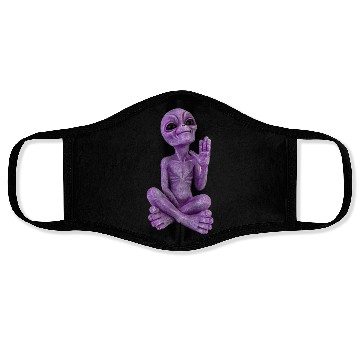 Discover Purple Stone Alien Statue Face Masks