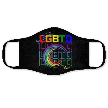 Discover LGBTQ Design Pride Month Rainbow Flag LGBT Face Masks