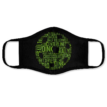 Discover Green Pickle Ball Face Masks