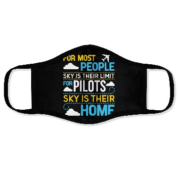 Discover For Most People sky Is Their Limit For Pilots sky Face Masks