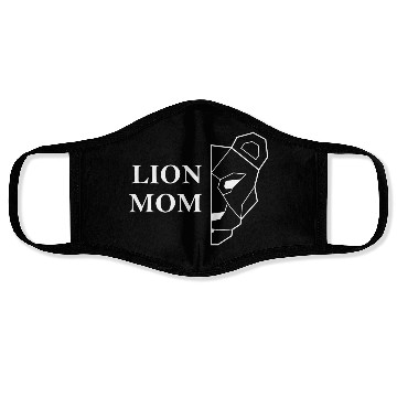 Discover Lion Mom white Mother's Day Gift Face Masks
