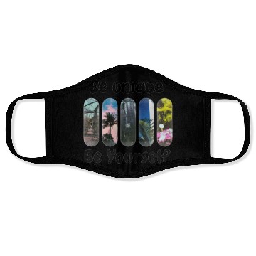 Discover Ski Panels with Be Unique Be Yourself Motivation Face Masks