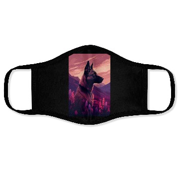 Discover Belgian Malinois Nature Face Masks