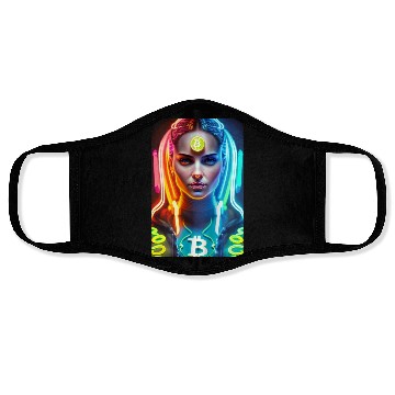 Discover Bitcoin Woman Face Masks