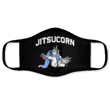 Discover Jitsucorn Jiu Jitsu Unicorn MMA BJJ Judo 1 Face Masks