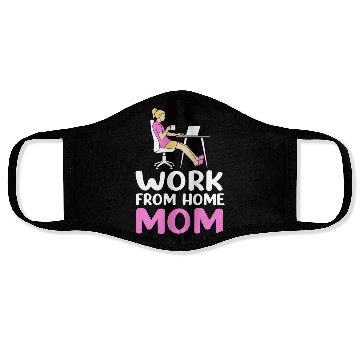 Discover Mothers Day Remote Worker Work From Home Mom Face Masks