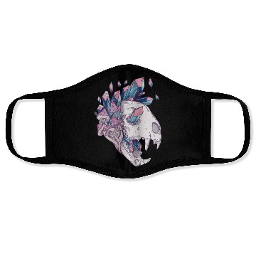 Discover Crystal Cat Skull Face Masks