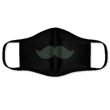 Discover dark green mustache black man november bike Face Masks