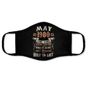 Discover May 1980 Birthday Surprise Face Masks