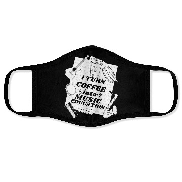 Discover Music Teacher Face Masks