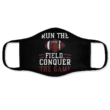 Discover Run the field, conquer the game Face Masks