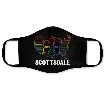 Discover Scottsdale Pride Month Pride Flag LGBT Community L Face Masks