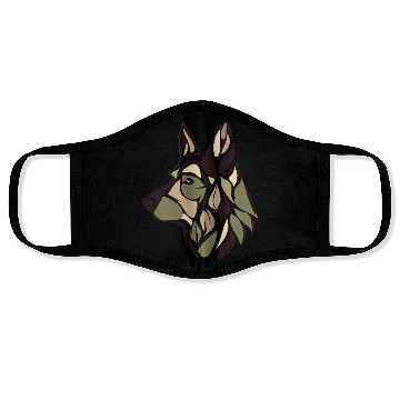 Discover GERMAN SHEPHERD ART PUPPY DOG ANIMALS ART Face Masks