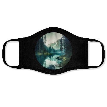 Discover Forest Lake Face Masks
