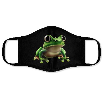 Discover Rain frog water drop frog Face Masks