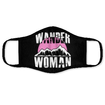 Discover Wanderwoman Mountaineering Hiking Women Face Masks
