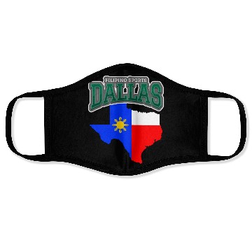 Discover Dallas Filipino Sports, Texas Philippines Flag Face Masks