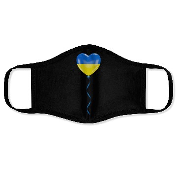 Discover Solidarity and a heart for Ukraine Face Masks