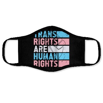 Discover Trans Rights Are Human Rights Support LGBT Pride Face Masks