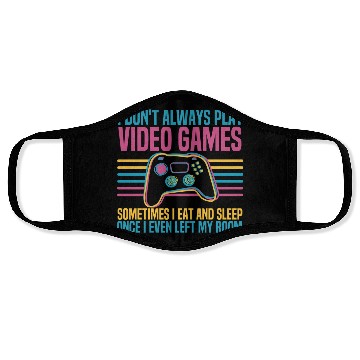 Discover Retro Video Game Controller Cool Gaming Face Masks