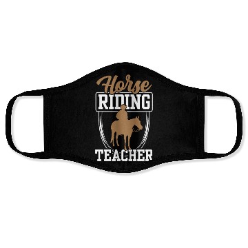 Discover Horse Riding Teacher Equestrian Rider Lover Face Masks