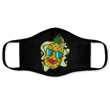 Discover Pineapple chilling on Vacation tropical sweet Frui Face Masks