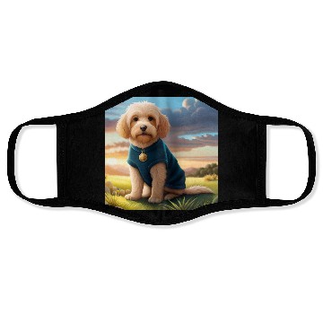 Discover dog and wilderness Face Masks