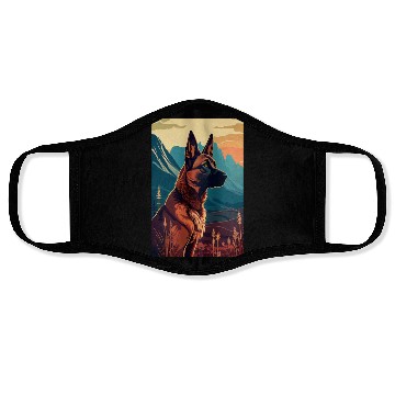 Discover Belgian Malinois Nature Face Masks