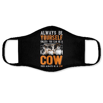 Discover Cow Gift Farmer Cattle Breeder Cows Face Masks