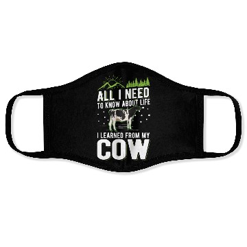 Discover Cow Cattle Breeder Farmer Cows Face Masks