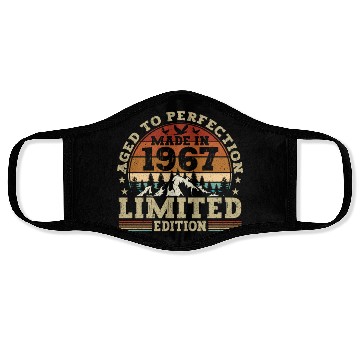 Discover Vintage 1967 Birthday Face Masks