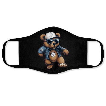Discover Streetstyle Bear Graffiti Street Art Face Masks