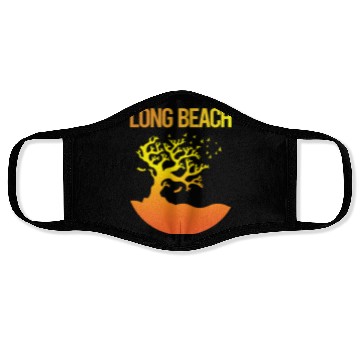 Discover Neon Tree Art Long Beach 70s Face Masks
