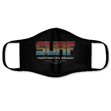 Discover Surf in Huntington Beach nature Face Masks
