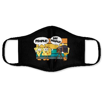 Discover Photography Lover Cheese Say People Funny Face Masks