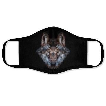 Discover Wolves | Polygon Wolf Head | Low Poly Werewolf Face Masks