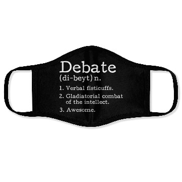 Discover Debate Definition Face Masks