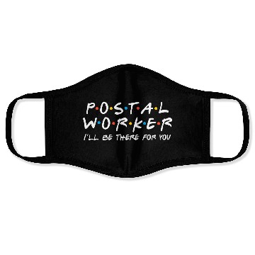 Discover Post Office Postal Worker Postman Gift Mailman Face Masks