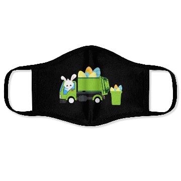 Discover Garbage Truck Easter Bunny Egg Hunt Toddler Kids B Face Masks