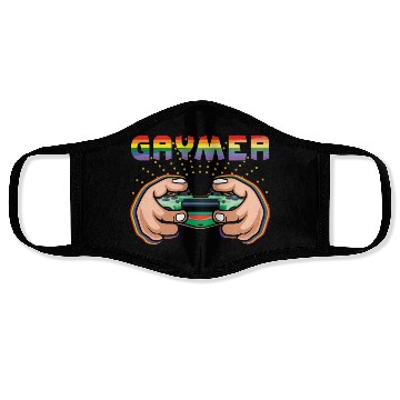 Discover Gamer LGBTQ Rainbow LGBT Pride Month Face Masks